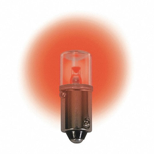 CEC Industries LM1012MB-R Compact LED Bulb LED, Miniature Bayonet (BA9s), (T) Tubular, T3-1/4, 12V DC, Red