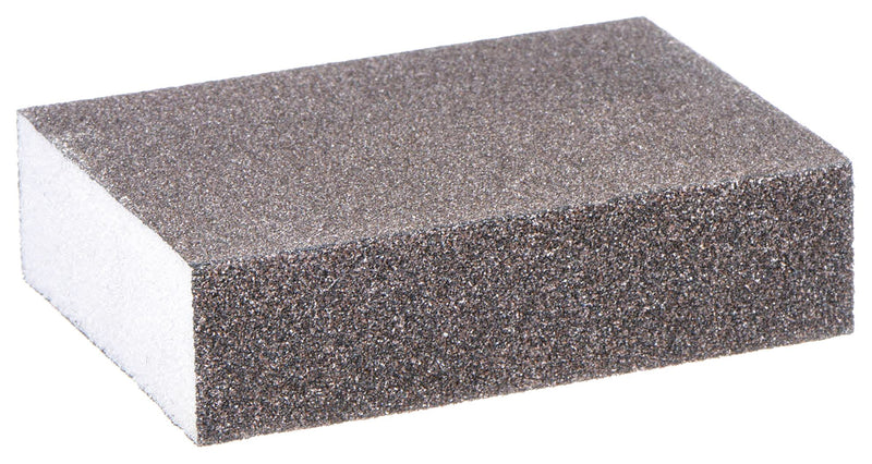 3M 00051144090938 Sanding Sponge, 2-5/8 in W x 3-3/4 in L x 1 in T, Aluminum Oxide, Fine/Medium, 24 PK