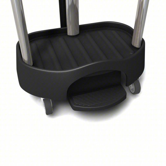 Rubbermaid FG630000BLA Linen Hamper Black, Plastic/Aluminum