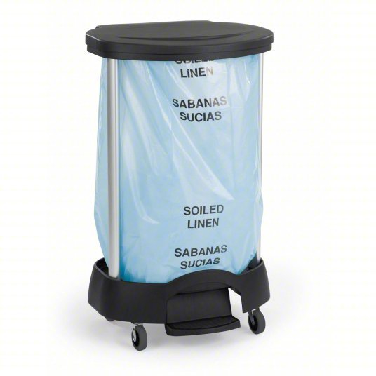 Rubbermaid FG630000BLA Linen Hamper Black, Plastic/Aluminum