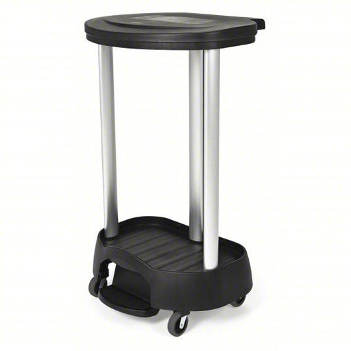 Rubbermaid FG630000BLA Linen Hamper Black, Plastic/Aluminum