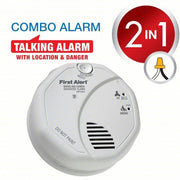 BRK SC7010BV Carbon Monoxide and Smoke Alarm, Photoelectric Sensor, 85 dB @ 10 ft Audible Alert
