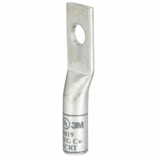 3M 30019 Compression Lugs, 1/4 in Stud Size, 4 AWG For Wire Sizes, Stranded Wire Type, Std, Copper