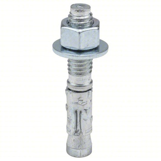 Red Head WS-3822 Wedge Anchor, 3/8" Dia., 2-1/4" L, Zinc Plated, 50 PK