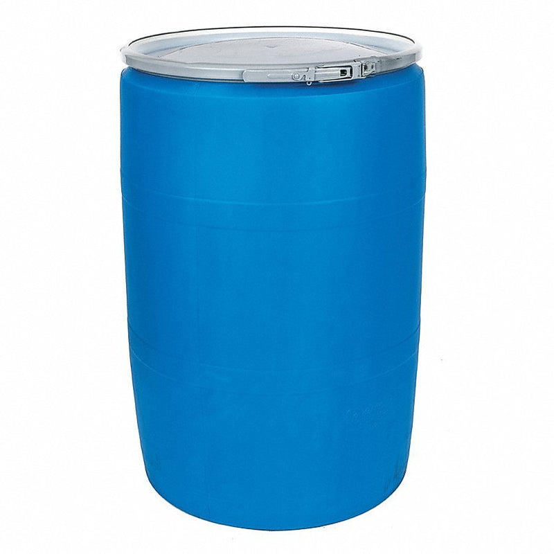 Redwood POLY55OHBLPC Open Head Transport Drum, Polyethylene, 55 gal, Unlined, Blue