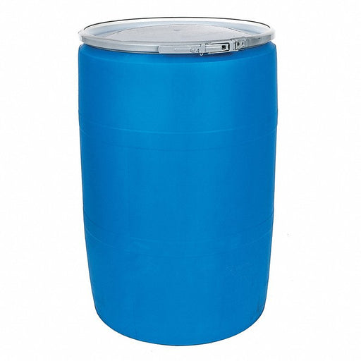 Redwood POLY55OHBLPC Open Head Transport Drum, Polyethylene, 55 gal, Unlined, Blue