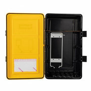 Allegro 4100 SCBA Wall Cabinet Case, Plastic, Black/Yellow, Shelf, 13 in Lg