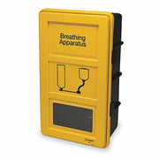 Allegro 4100 SCBA Wall Cabinet Case, Plastic, Black/Yellow, Shelf, 13 in Lg