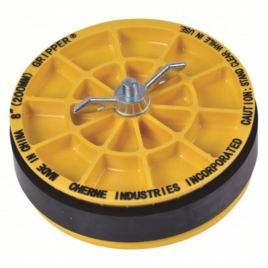 Cherne 270288 Pipe Plug Wing Nut, Inside Pipe, For 8 in Pipe, Natural Rubber Plug