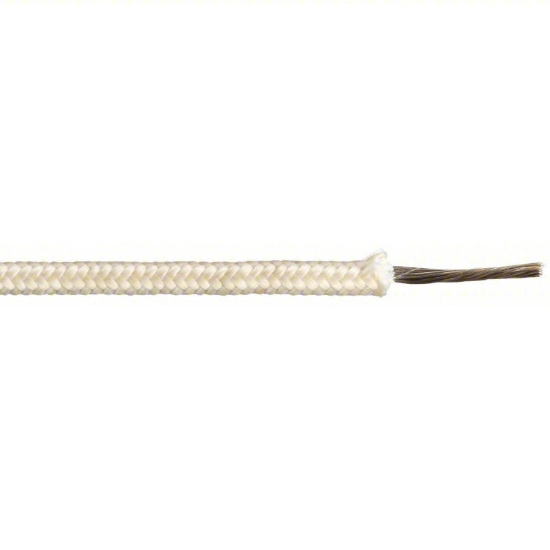 Tempco LDWR-1042 High Temp Lead Wire: 16 AWG Wire Size, Natural, 250 ft Lg, MG