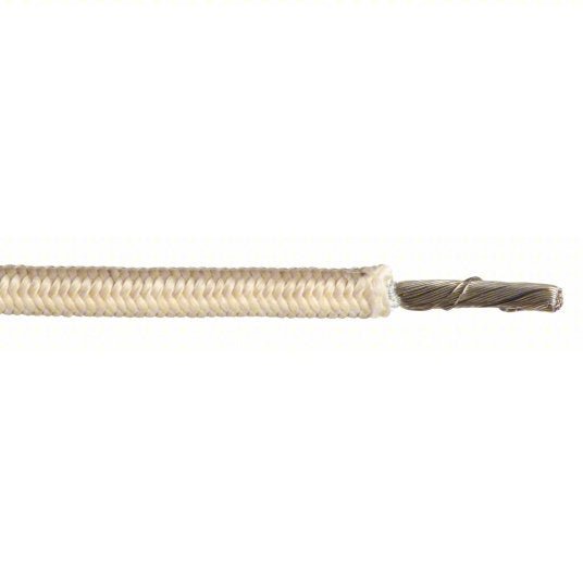 Tempco LDWR-1015 High Temp Lead Wire 10 AWG Wire Size, Natural, 100 ft Lg
