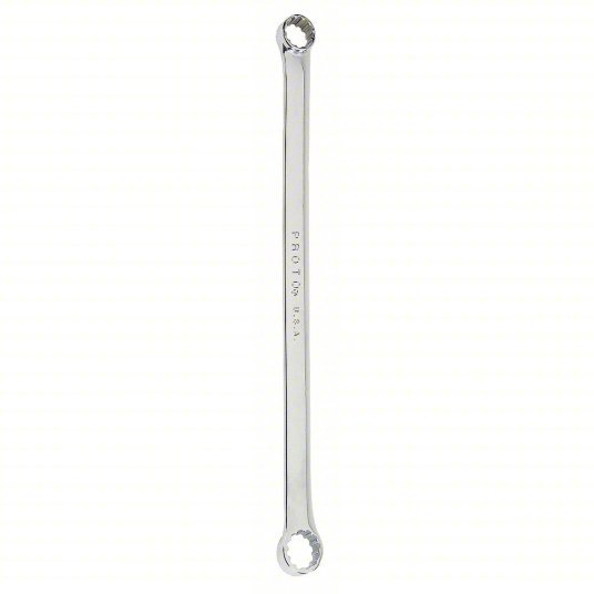 Proto J1118SPL Box End Wrench: Chrome, 1/4 in_5/16 in Head Size, 7 1/4 in Overall Lg, Offset