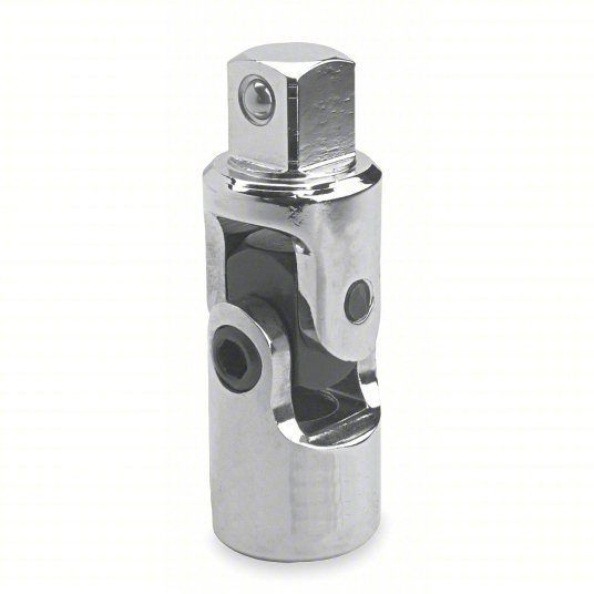 Proto J5470A Universal Joint 1/2 in Output Drive Size, Square, 2 3/4 in Overall Lg, Chrome