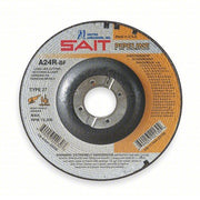 SAIT 22055 Cut-Off & Grinding Wheel Type 27, 7" x 1/8" x 7/8", Aluminum Oxide, 24 Grit, A24R Pipeline