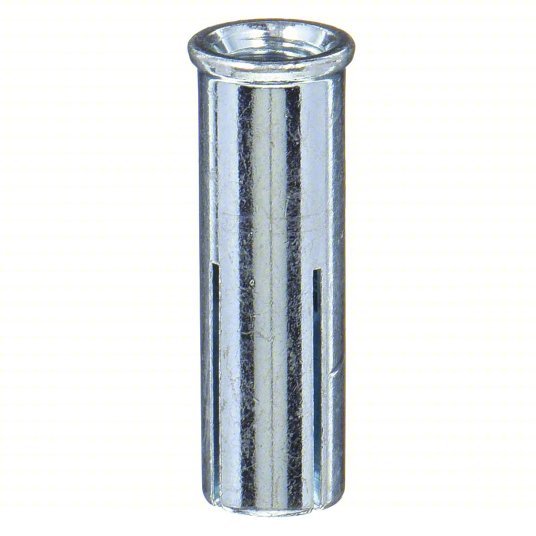 Red Head RX-38 Drop-In Anchor 3/8"-16 Thread Size, 3/4 in Overall Lg, 1/2 in Dia, Steel, Steel, 100 PK