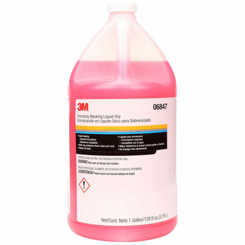 3M 06847 Overspray Masking Liquid Dry, 1 gal