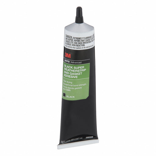 3M 08008 Construction Adhesive, 5 fl oz, Tube, Black, Interior Only