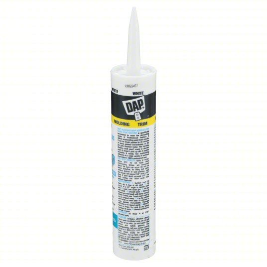 DAP 18425 Silicone Caulk Alex Fast Dry, White, 10 oz Container Size, Cartridge