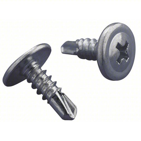 Nvent Caddy SMS8 Self TappingScrew, #8 Steel, Silver, 4-11/16 in Boxes/Mounts 4 in