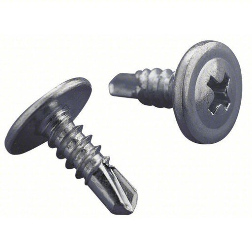 Nvent Caddy SMS8 Self TappingScrew, #8 Steel, Silver, 4-11/16 in Boxes/Mounts 4 in