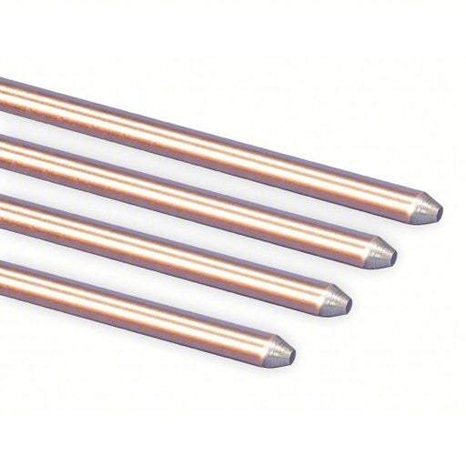 Nvent Erico 613400 Pointed End Ground Rod 3/4 in Dia, 10 ft Overall Lg
