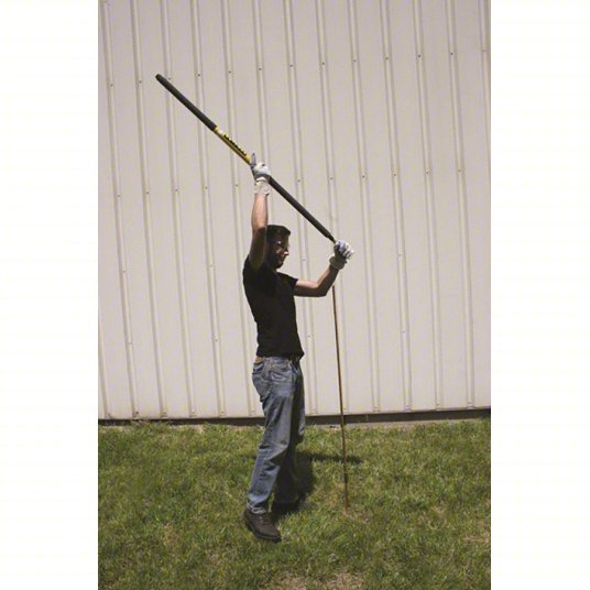 Nvent Erico 613400 Pointed End Ground Rod 3/4 in Dia, 10 ft Overall Lg