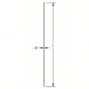 Nvent Erico 615880 Pointed End Ground Rod 5/8 in Dia, 8 ft Overall Lg, Copper Bonded Steel