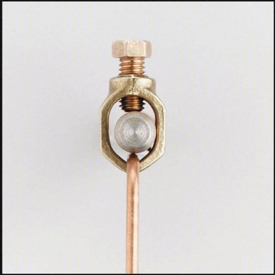 Nvent Erico CP58 Grounding Connector Bronze, 8 AWG SOL to 2 AWG STR Grounding Wire Size, 1 Grounding Wires