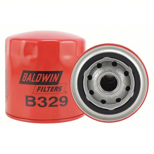 Baldwin B329 Oil Filter M22 x 1.5 mm Thread Size Automotive Filters, 3 7/8 in Lg, Oil
