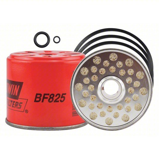 Baldwin BF825 Fuel Filter 2 13/16 in Lg, 3 7/16 in Outside Dia.