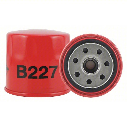 Baldwin B227 Oil Filter M20 x 1.5 mm Thread Size Automotive Filters, 2 27/32 in Lg, Oil