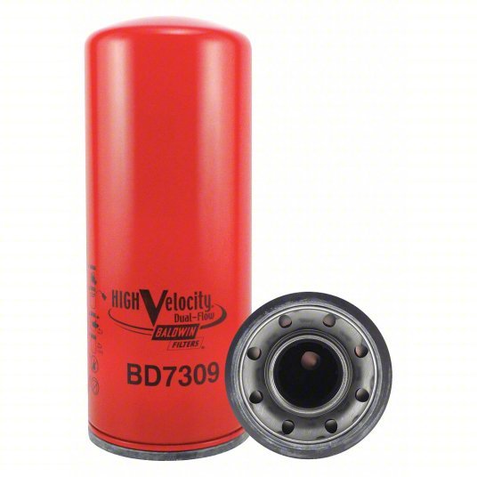 Baldwin BD7309 Oil Filter 2-1/4" Thread Size - Automotive Filters, 11 13/32 in Lg, Oil, Spin-On