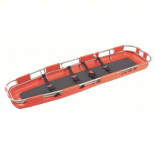 Ferno RE1125 Basket Stretcher, 85 in Lg, 23 1/2 in Wd, 7 in Ht, Red, 2,500 lb Wt Capacity