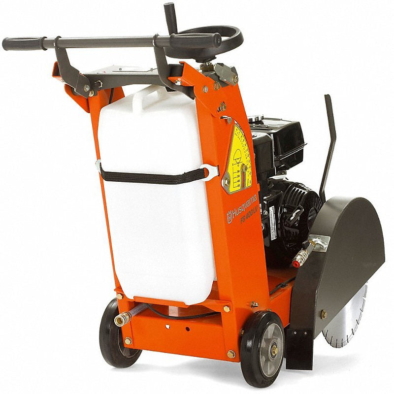Husqvarna FS 400 18" Walk-Behind Concrete Flat Saw, 7.5" Cut Depth, 11.7hp Honda 4-Cycle