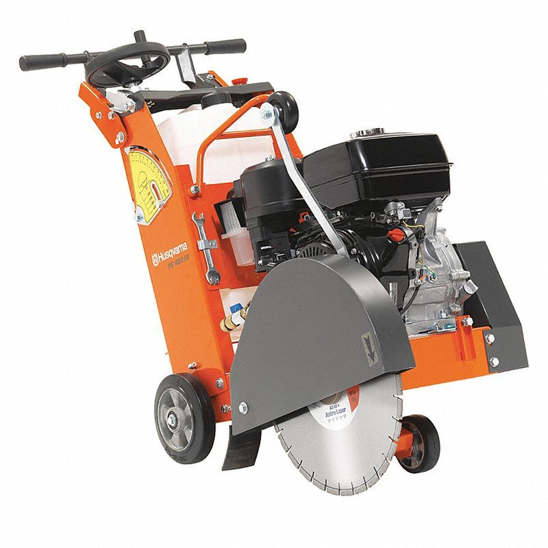 Husqvarna FS 400 18" Walk-Behind Concrete Flat Saw, 7.5" Cut Depth, 11.7hp Honda 4-Cycle