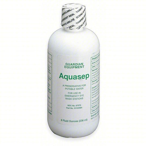 Guardian G1540BA Eyewash Preservative 8 oz Cap, Aquasep, Water Additive