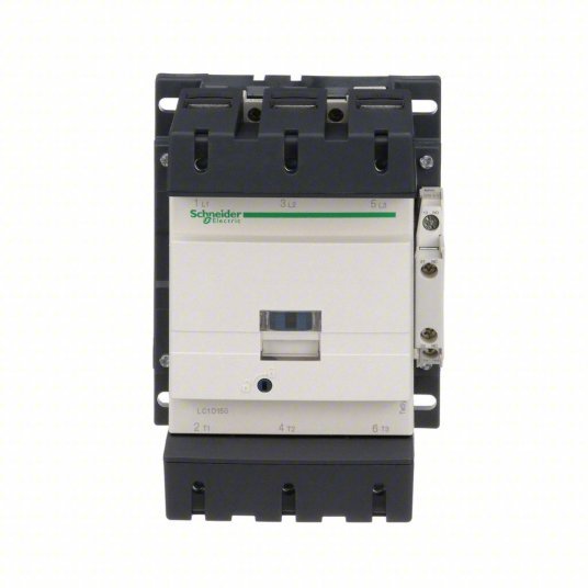 Schneider LC1D150G7 IEC Magnetic Contactor Non-Reversing, 3 Poles, 150 A, 120V AC Coil, 1NO/1NC