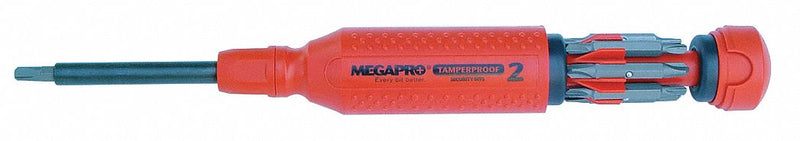 Megapro 151TP2-B Tamperproof Multi-Bit Screwdriver