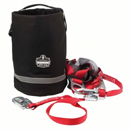 Ergodyne GB5130 Fall Protection Gear Bag 10 in Overall Wd, 15 in Overall Ht, Black