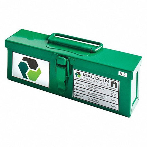 Maudlin MS-AK Slotted Shim Assortment,Tabbed,260 pcs Inch, Tabbed, Stainless Steel, 18-8, 260 Pieces