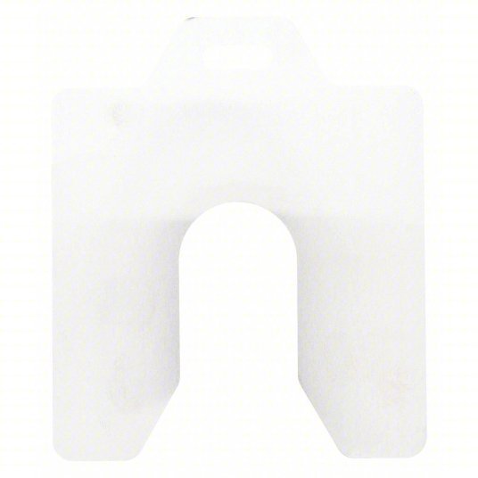 Maudlin MSA002-20 Slotted Shim Tabbed, A Trade Size, 2 in Shim Lg, 2 in Shim Wd, 0.002 in Thick, 5/8 in Slot Wd, 20