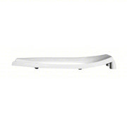 Bemis 1955CT-000 Toilet Seat White, Plastic with Stainless Steel Posts, External Check Hinge, 2 3/8 in Seat Ht, Open