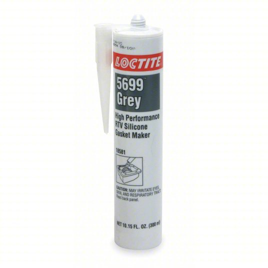 Loctite 135270 RTV Gasket Maker SI 5699, 10.14 fl oz, Cartridge, Gray, Oil Resistant
