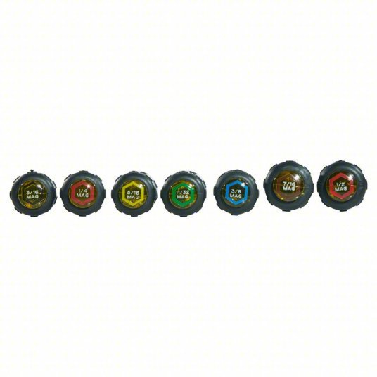 Klein 631M Fastener-Holding Nut Driver Set SAE, 6 3/4 in to 7 5/16 in, 3 in Shank Lg