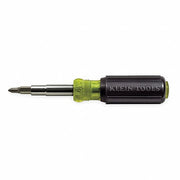 Klein 32500 Multi-Bit Screwdriver / Nut Driver, 11-in-1, Ph, Sl, Sq, Torx Bits, 6-Piece, 8 Tips