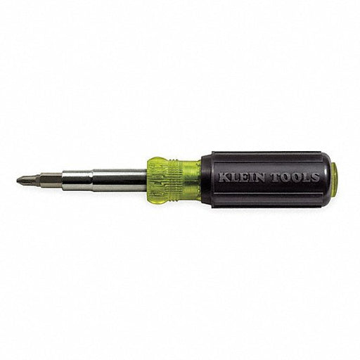 Klein 32500 Multi-Bit Screwdriver / Nut Driver, 11-in-1, Ph, Sl, Sq, Torx Bits, 6-Piece, 8 Tips