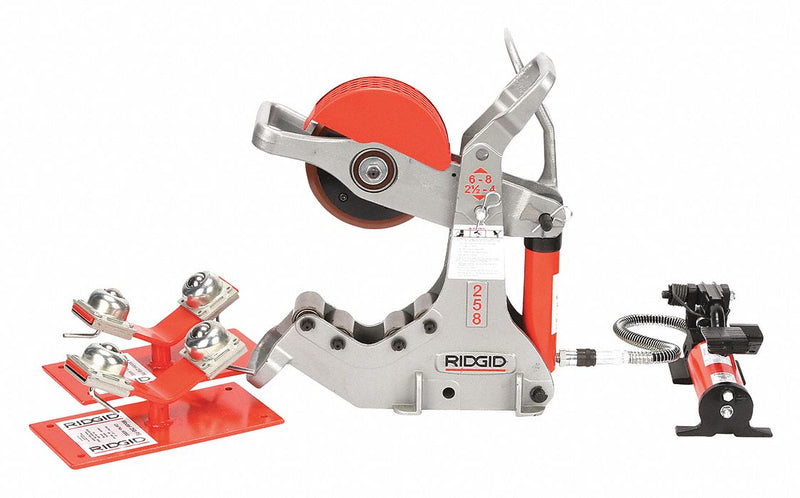 Ridgid 50767 Pipe Cutter, 115V AC, 1/2 hp, Power Drive Required, 8 in Max. Dia., Steel
