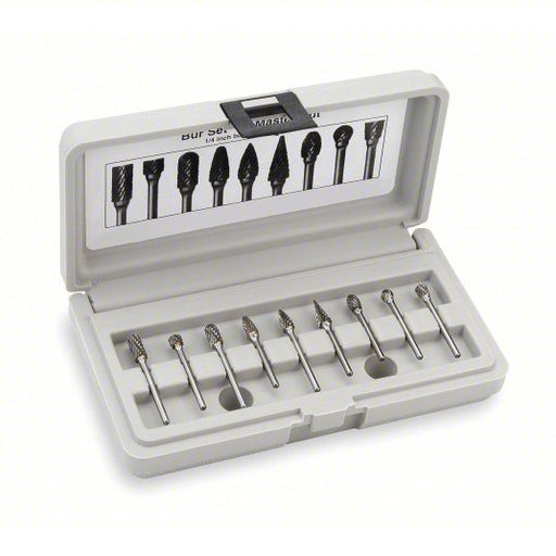 Widia M40594 Carbide Bur Sets, 1/2, 8 Pcs
