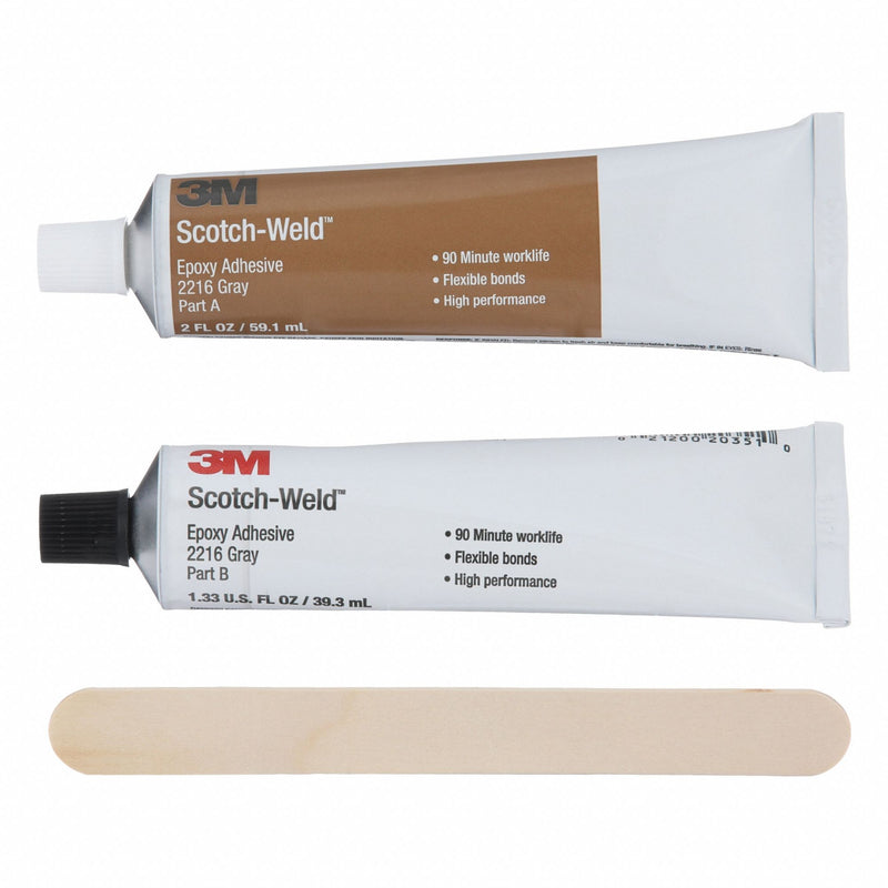 3M 2216 Epoxy Adhesive, 4 fl oz Tube, Gray