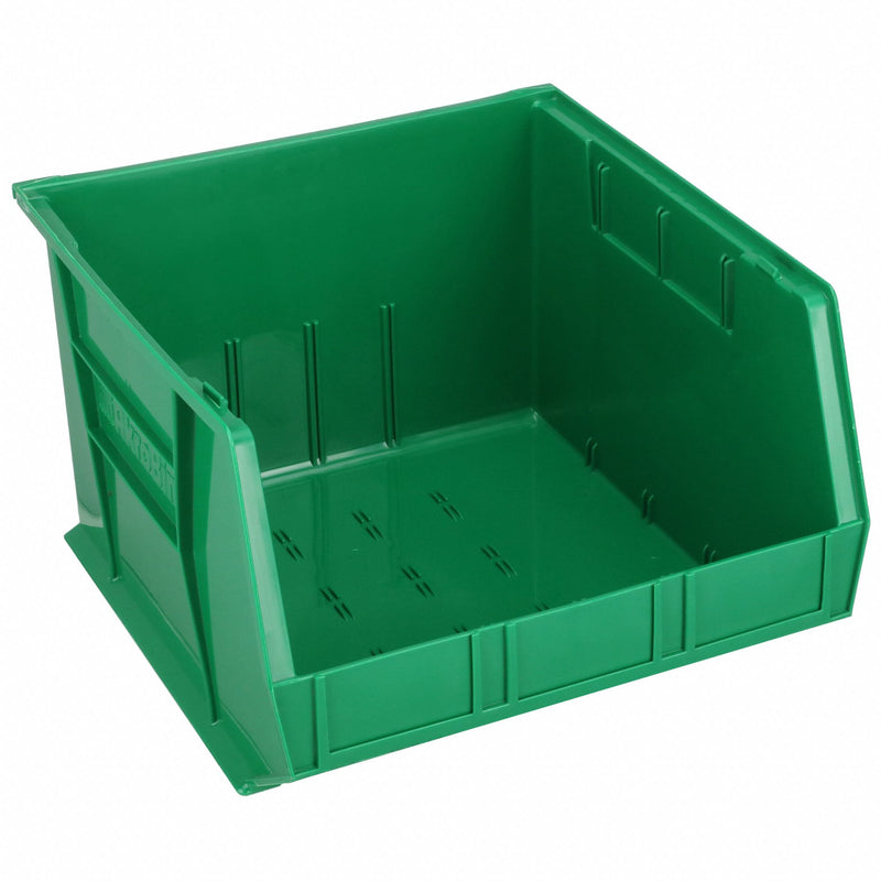 Akro-Mils 30270GREEN Hang and Stack Bin, 16-1/2 in x 18 in x 11 in, Green, Label Holder Included, 75 lb Load Capacity